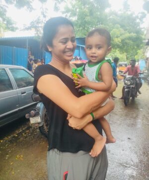Anjana Rangan Instagram - Coming back to insta after a long time needs a special picture! Meet Samathuvan from Vyasarpaadi! He has my whole heart ♥️🥹♥️🥹
Been the most painful , memorable and also heart warming few days of my life! Mixed emotions! Met some amazing ppl. Learnt whats strength , courage, love and humanity is! 
#chennaifloods2023