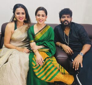 Anjana Rangan Instagram - Thangame @nayanthara ♥️😍💫
@wikkiofficial ♥️
Loved being around these two amazing people for @femi9official ‘s event! #ladysuperstar #powercouple #couplegoals