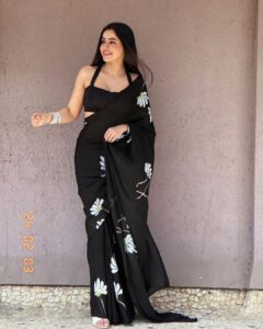 Ankitta Sharma Instagram - 🖤🤍🖤🤍 Outfit: @lavanyathelabel Brand PR: @styling.your.soul x @socialpinnaclepr MUA: @sonugupta9588