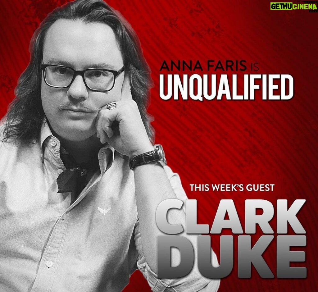 Anna Faris Instagram - I think it was his love of movies that pulled @clarkduke away from a potential career in wrestling. @unqualified