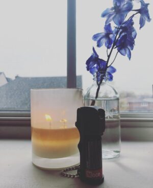 Annie Murphy Instagram - My Bostonian friend @kristen_barry_mcneil gave me this elegant can of mace as a wrap gift. I hope so much that none of you ever have to use a can of mace, but if you do, please follow Kristen's advice:
.
"Ok listen.  If you gotta use it, none of this *makes very sad and pathetic noises* bullshit. You just gotta be like MOTHAAAAFUCKAAAAAAAAH!!! and empty the whole fuckin thing."
.
Not entirely sure why they don't put this on the package.