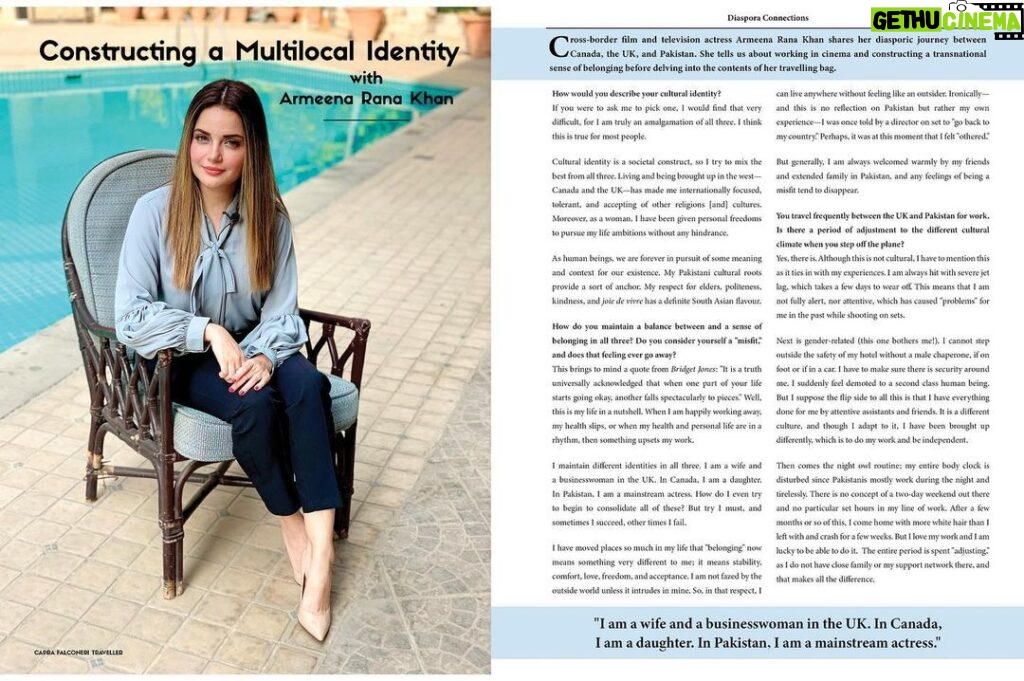 Armeena Khan Instagram - Latest interview in this months U.K based Magazine @caprafalconerimag discussing culture and maintaining different identities at the same time. The questions were insightful and I must say, I really enjoyed this particular interview. Photography 📸 by Kumail Zaidi Hair and Makeup by @benishkhanofficial