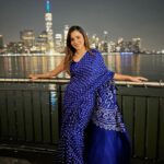 Ashu Reddy Instagram - This place never gets old and bored ❤️⭐️ #ashureddy #newyorkcity #jerseycity #exchangeplace ❣️ New York Skyline