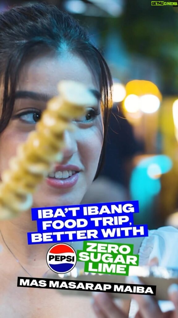 Belle Mariano Instagram - Street food coma energy 🫃🏽🤰🏽✨ Can’t get over sa super sweet and spicy chemistry ni Mimi and Belle in #PepsiStreetFoodBattle #PepsiMasMasarapMaiba #PepsiZeroSugarLime