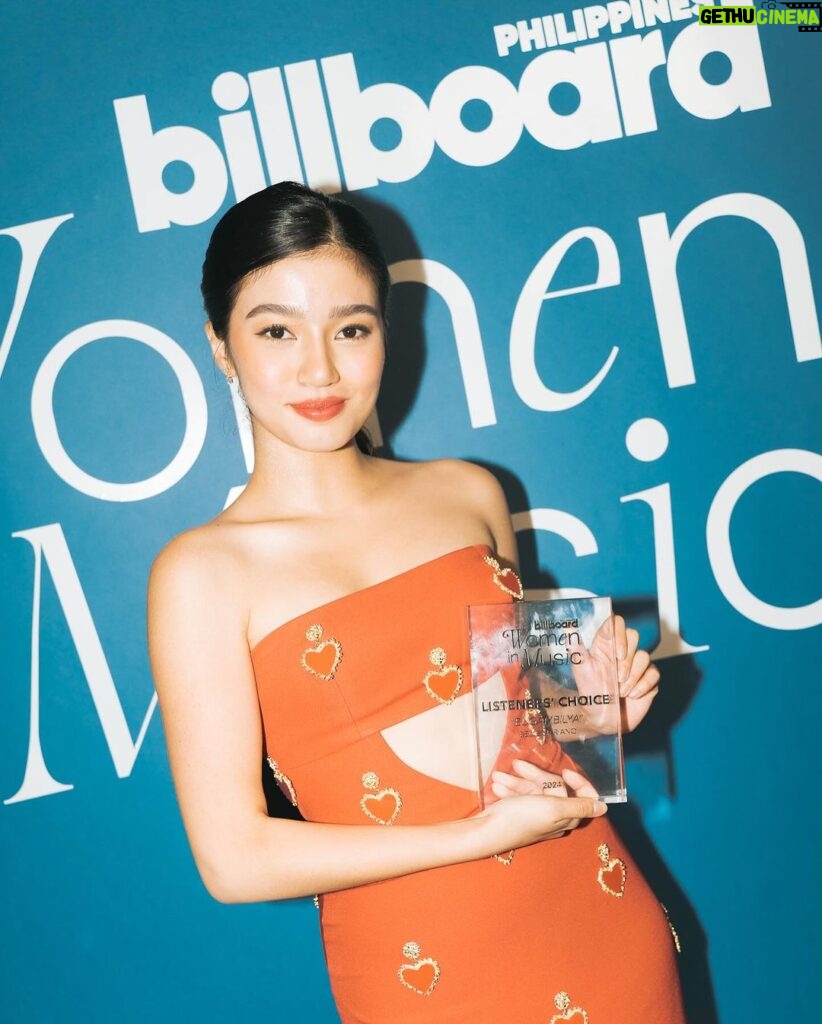 Belle Mariano Instagram - So honored to be alongside the most powerful women in music. 🎶 Thank you @billboardphofficial ,most especially to everyone who’s supported me throughout this journey. ❤️