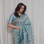 Bhavana Instagram - 💙 Saree @kanchivaram.in Earrings @pureallure.in Photography @akshaykumar_photography Styling @sabarinathk_ #Bhavana #Bhavanamenon #MrsJune6