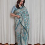 Bhavana Instagram - 💙 Saree @kanchivaram.in Earrings @pureallure.in Photography @akshaykumar_photography Styling @sabarinathk_ #Bhavana #Bhavanamenon #MrsJune6