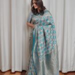 Bhavana Instagram - 💙 Saree @kanchivaram.in Earrings @pureallure.in Photography @akshaykumar_photography Styling @sabarinathk_ #Bhavana #Bhavanamenon #MrsJune6