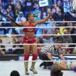 Bianca Crawford Instagram - One step closer to #wrESTleMania! See you in Perth #EliminationChamber #ESTofWWE #Smackdown