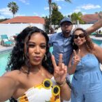 Bianca Crawford Instagram - 🌻🌻 Parents. Friends… and BABIES! Because family is everything. Swipe to slide 4 to see a picture of me with a baby… don’t I look good? 👀👀👀 This episode was a lot to unpack in a fun way. Overworking, burn out, over achieving, relationship with food, communicating, safe spaces, support, family, balance. Listen to your body. Focusing on your mental health. Lean on your support system. Sometimes, you have to decide you aren’t a superhero and stop trying to do it all. Sometimes, you need to rest. You need family. You need friends. You need good food. You need fun. And you need matching sunflower shirts and a baby. My type of self care. #LOVEandWWE #biancaandmontez #hulu