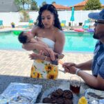Bianca Crawford Instagram - 🌻🌻 Parents. Friends… and BABIES! Because family is everything. Swipe to slide 4 to see a picture of me with a baby… don’t I look good? 👀👀👀 This episode was a lot to unpack in a fun way. Overworking, burn out, over achieving, relationship with food, communicating, safe spaces, support, family, balance. Listen to your body. Focusing on your mental health. Lean on your support system. Sometimes, you have to decide you aren’t a superhero and stop trying to do it all. Sometimes, you need to rest. You need family. You need friends. You need good food. You need fun. And you need matching sunflower shirts and a baby. My type of self care. #LOVEandWWE #biancaandmontez #hulu