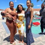 Bianca Crawford Instagram - 🌻🌻 Parents. Friends… and BABIES! Because family is everything. Swipe to slide 4 to see a picture of me with a baby… don’t I look good? 👀👀👀 This episode was a lot to unpack in a fun way. Overworking, burn out, over achieving, relationship with food, communicating, safe spaces, support, family, balance. Listen to your body. Focusing on your mental health. Lean on your support system. Sometimes, you have to decide you aren’t a superhero and stop trying to do it all. Sometimes, you need to rest. You need family. You need friends. You need good food. You need fun. And you need matching sunflower shirts and a baby. My type of self care. #LOVEandWWE #biancaandmontez #hulu
