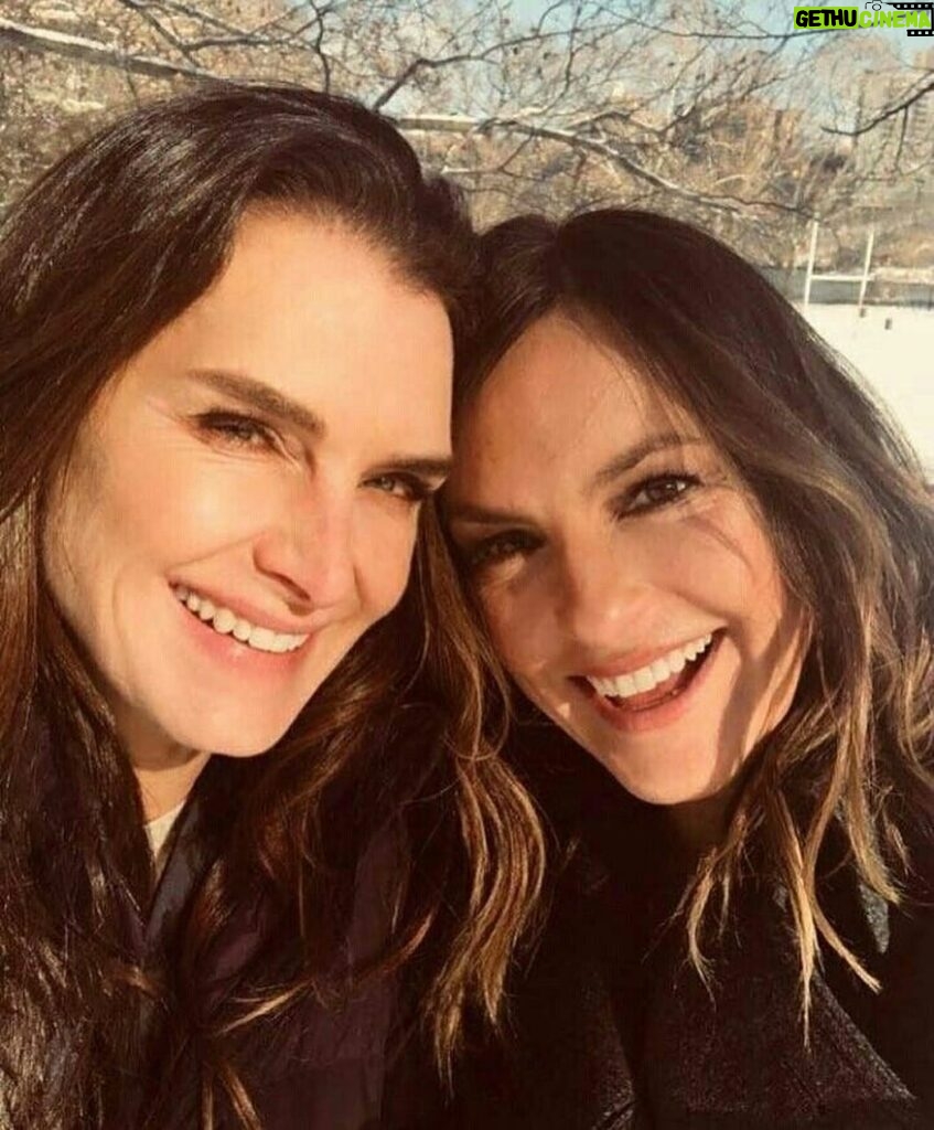 Brooke Shields Instagram - Happy birthday @therealmariskahargitay… through the laughs & the tears, so much love and of course fun! 🎈❤