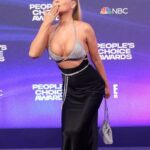 Carmen Electra Instagram - kisses for you 😘 thank you @peopleschoice for having me! ❣️ it was an incredible night! #peopleschoiceawards #peopleschoice gown: @alexanderwangny hair: @stuntzbeauty makeup: @moidariandarling