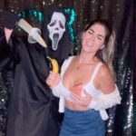 Carmen Electra Instagram - happy halloween! 🎃🖤 you all killed halloween this year with your electric costumes 😏⚡️ #halloween #carmenelectra #costume #spooky #horror #happyhalloween #scarymovie #baywatch #scream