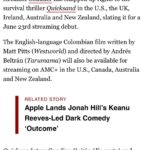 Carolina Gaitán Instagram - Happy to share with you that Quicksand will be premiering on June 23rd. I really need you to watch it and give me your feedback. This movie represents one of the biggest challenges in my life! 🎬🎬🎬🎬🎬🎬🎬🎬🎬🎬🎬🎬 Quicksand se estrena este 29 de Junio! Muero por que la vean y me digan su sensación y todo lo que sientan! Esta peli representa para mí uno de los retos más importantes de toda mi vida! @shudder @amcplus @jasoncherubini @allanhawco @andresbcine