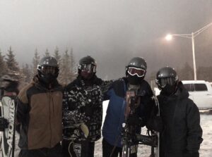 Chandler Riggs Instagram - happy new years from the DudeBros and the SnarfBoarders
