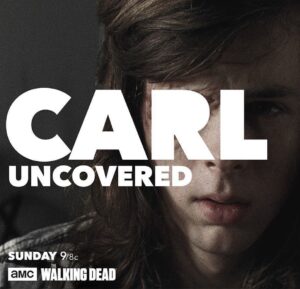 Chandler Riggs Instagram - don't miss the episode tomorrow because carl's eye looks so cool. plus i'll be on talking dead to answer all kinds of questions from you guys