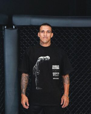 Charles Oliveira Instagram - DO BRONX! Your fighters favorite fighter. Collection 001 of Charles Oliveira x Full Violence is now live! Ships in 1-2 weeks. Sales close April 20th. 

Link in bio | FullViolence.com