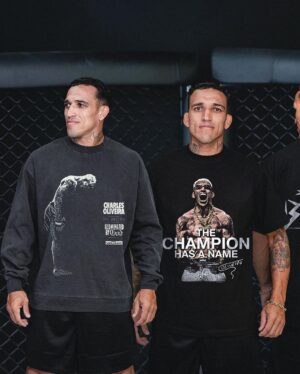 Charles Oliveira Instagram - DO BRONX! Your fighters favorite fighter. Collection 001 of Charles Oliveira x Full Violence is now live! Ships in 1-2 weeks. Sales close April 20th. 

Link in bio | FullViolence.com