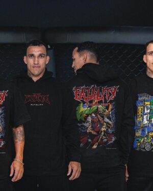 Charles Oliveira Instagram - DO BRONX! Your fighters favorite fighter. Collection 001 of Charles Oliveira x Full Violence is now live! Ships in 1-2 weeks. Sales close April 20th. 

Link in bio | FullViolence.com
