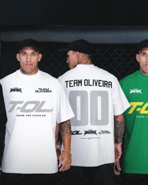 Charles Oliveira Instagram - DO BRONX! Your fighters favorite fighter. Collection 001 of Charles Oliveira x Full Violence is now live! Ships in 1-2 weeks. Sales close April 20th. 

Link in bio | FullViolence.com