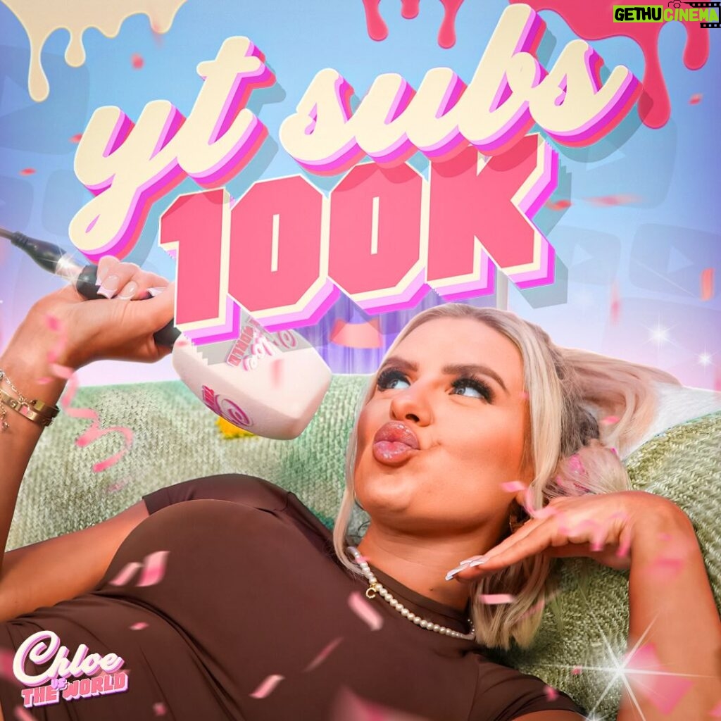Chloe Burrows Instagram - PINCCCHHH MEEEE 😭 Guys we hit 100k subs on the pod in under a year and I can NOT believe it!!!! Hahahahaha I love you all soooooo much and hope we can keep bringing you eps you luv!!! Stay tuned for more fun 💖💖💖💖💖 Also shout out to my producer @mollieefinn_ for being THE BEST and @thefellasstudios for taking a lil chance on chlomoney xx Love from clo x Everywhere