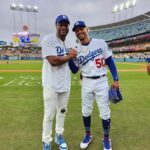 Chris Tucker Instagram - Me and Mookie Betts right before the game!
