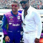 Chris Tucker Instagram - It was great meeting No. 23 @bubbawallace yesterday, at NASCAR Illinois_300.