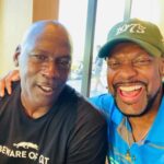 Chris Tucker Instagram - Congratulations to my new movie ‘AIR!!” .. Go out this weekend to see it, if you have not seen it! Throw Back, Me & MJ at his golf course.