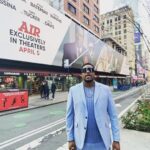 Chris Tucker Instagram - Checking out the Billboard in Times Square, it took up the whole entire block, so cool!! … Movie “AIR” opens tomorrow only in theaters.