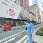 Chris Tucker Instagram - Checking out the Billboard in Times Square, it took up the whole entire block, so cool!! … Movie “AIR” opens tomorrow only in theaters.