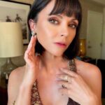 Christina Ricci Instagram - In @fendi by my beloved @mrkimjones ❤️‍🔥❤️‍🔥❤️‍🔥 And @jessica_mccormack 💎 for the @televisionacad Emmy Awards @thebeautysandwich @mandelkorn @markhamptonhair ♥️ @allanface @rubyvo_ @nailsbyzola @traceycunningham1 🖤🖤🖤🖤