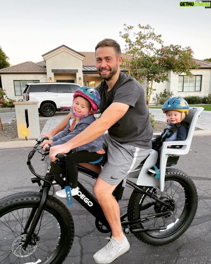 Cody Walker Instagram - We finally joined the neighborhood with this e-bike craze. It’s all the gremlins want to do! #pedego