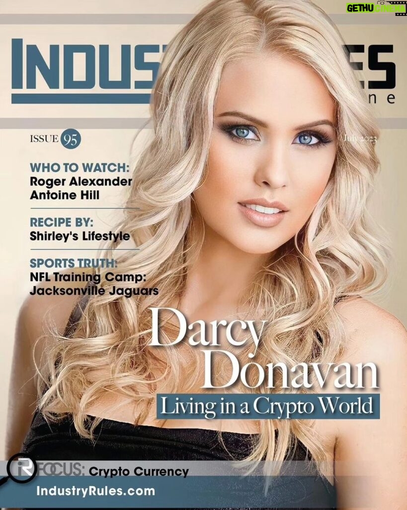 Darcy Donavan Instagram - Hi Luv's, l was just featured on the front cover of the magazine @industryrules with the main story. ❤️‍🔥💗💜 @IndustryRules is such an amazing magazine! 👍👏💐You can click the link below to read my Interview and let me know what you think. Love you all and have a FABULOUS day! ❤️😘🥳💯❤️ https://industryrules.com/darcy-donavan/ #IndustryRulesMagazine