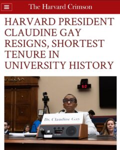 Debra Messing Instagram - 🚨BREAKING: Harvard President Gay resigns following atrocious testimony before Congress failing to condemn calls for the genocide of Jews.