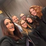 Debra Messing Instagram - I had a very special few days in Los Angeles. I was honored with the “Guardian of Israel” Award at the @standwithus International Summit. It was a gathering of 500 high school and college student leaders from all over the globe; Brazil, Germany, South Africa, Canada, etc. I was reunited with my travel mates to Israel, @brettgelman and @witchofthewestcoast who had a very powerful conversation with @mrmichaeldickson. I was surrounded with love from friends and chosen family, and the highlight was hearing @fiveforfightingmusic speak about his allyship with the Jewish people, and the incredible song he wrote, “OK.” If you haven’t heard it, check out the music video on his IG account. It was the first time in a very long time that I had reason to put on a dress and get beautified. Thank you @elaineoffers and @rodortegahairstylist I was also able to pop in and meet a group of beautiful 12 yr old survivors from Kibbutz Shuva, who were in LA for a healing retreat provided by @mamannonprofit and @waldorfbevhills and given a wellness day with meditation, sound baths, and therapeutic art. They have been through the unimaginable and they were weary but brave and grateful. And finally, I had the honor of hosting a book party for @sharonbrous to discuss her beautiful, healing book “The Amen Effect.” She mesmerized the attendees and left us all uplifted. I highly recommend her book. Full speech to come! #standwithus #healing #peace