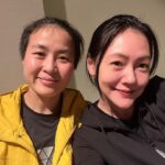 Dee Hsu Instagram - 這就是我的超強羽球教練：萬馨淳！每堂課都讓我飆汗腿軟，可是真的很開心！上完課我們就會一起吃火鍋！是一位亦師亦友的好教練❤️