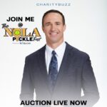 Drew Brees Instagram – Join me at the first ever @nolapicklefest with a VIP experience in support of the Brees Dream Foundation! Our auction is now live on @Charitybuzz to win VIP access to the event, a meet & greet with me, and more. Bid now at Charitybuzz.com/MeetDrew (http://charitybuzz.com/MeetDrew)