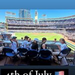 Drew Brees Instagram - Happy 4th of July from Petco Park @padres Great day for baseball!