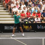 Drew Brees Instagram - What an honor today to play vs John McEnroe in the 1st annual Nola Pickleball Festival right here in New Orleans at the convention center. So many people on hand to watch and enjoy the festivities! This will be a Signature event for the @breesdreamfoundation here for years to come. The amateur Pickleball tournament is still going with Champions being crowned today and tomorrow. #thenola @nolapicklefest