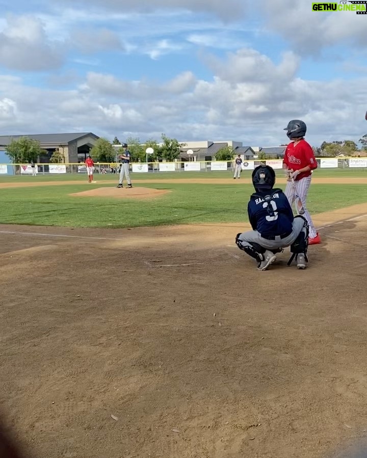 Drew Brees Instagram - Proud father moment…Bowen has been putting in the time and reps…hit his first home run today over the fence. GRAND SLAM actually…and the best part was seeing little brother as the first one to jump on him at home plate!