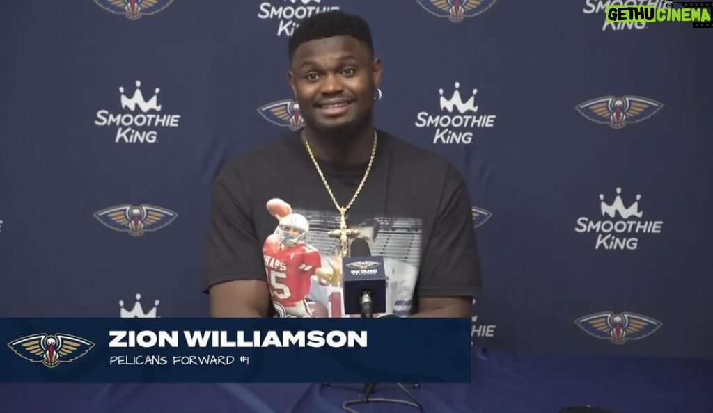 Drew Brees Instagram - Appreciate the love in the post game press conference today @zionwilliamson Nice win tonight too!!! Geaux @pelicansnba !