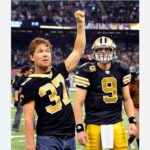 Drew Brees Instagram – Today’s Saints 50-50 Raffle will support @TeamGleason and @TimGreenBooks in the fight against ALS 👏  
 
Louisiana residents who are not in the Dome today can get tickets:  http://neworlns.co/Raffle5050 

#nowhiteflags