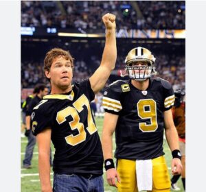 Drew Brees Instagram - Today’s Saints 50-50 Raffle will support @TeamGleason and @TimGreenBooks in the fight against ALS 👏  
 
Louisiana residents who are not in the Dome today can get tickets:  http://neworlns.co/Raffle5050 

#nowhiteflags