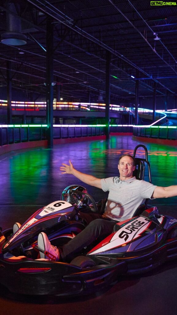 Drew Brees Instagram - Get ready for an adrenaline-pumping experience every Tuesday at Surge Entertainment with our thrilling 2 Race Tuesday event on our indoor Go-kart track! Grab your friends and take advantage of this unbeatable deal for just $24.99. Don’t miss out on the excitement! 📍ONLY in Mobile AL Surge Entertainment by Drew Brees