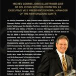 Drew Brees Instagram - Incredible accomplishment by General Manager Mickey Loomis of the @saints ! 200 career wins…joins elite company. Hall of Fame company! Well deserved! Keep counting them!