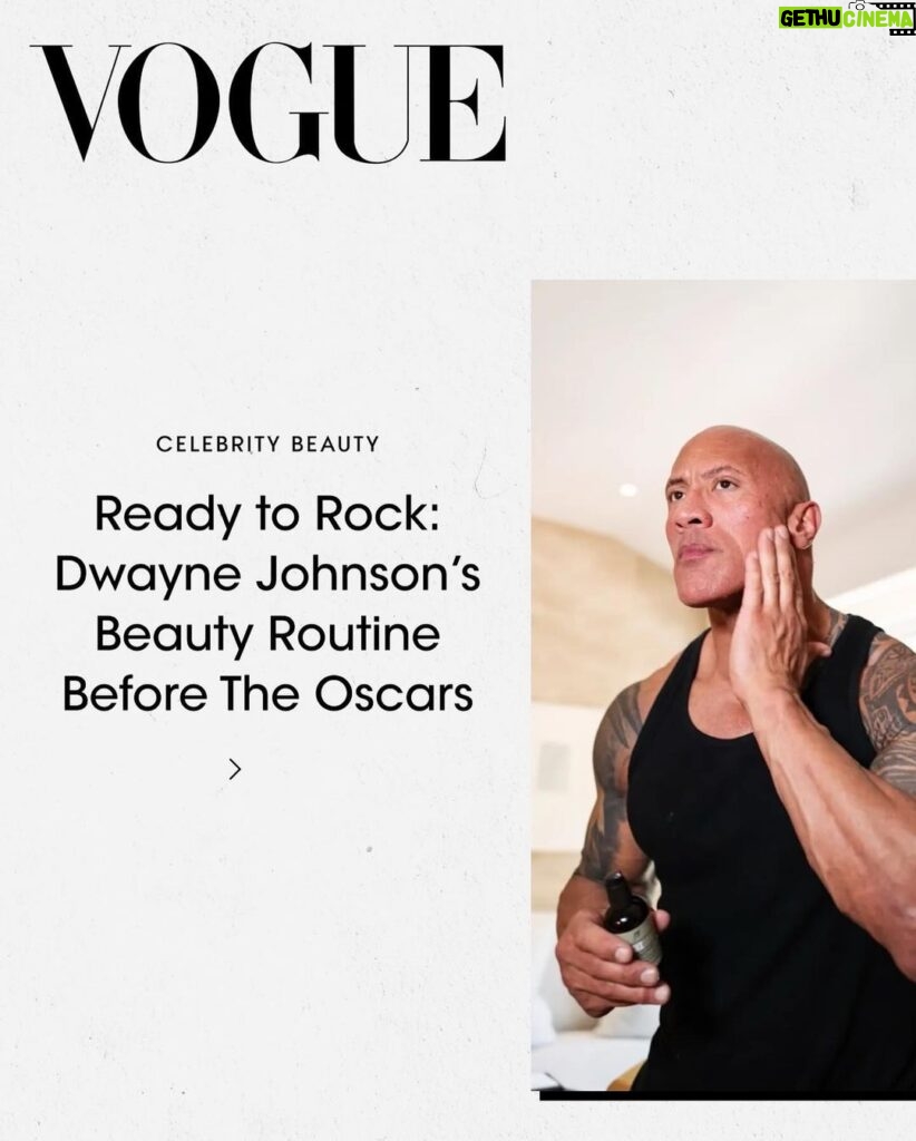 Dwayne Johnson Instagram - Mi sento rilassato 🇮🇹 I’m relaxed, at ease 🤌🏾 @PAPATUI_ ➕ @VOGUEmagazine ✨🚿 🧼 🧴 All my dudes out there, it’s time to have that real conversation about skincare and grooming. Let’s take better care of our ourselves and our skin! ~ papa t PapaTui.Com Target.Com/PAPATUI 🔗 link in bio ☝🏾 Available in ALL @TARGET stores 🎯