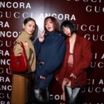 Elaiza Ikeda Instagram - 大好きなお二人にも会えて幸せ @yoshidayoh_official @riisa1018naka @Gucci @sabatods #GucciAncora #GucciSS24 #PR
