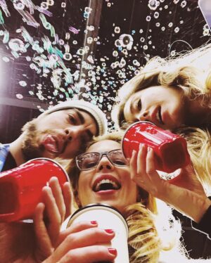 Emily Bett Rickards Instagram - Friendship is a long con. Happy birthday Toblerone. Appauling sighting.